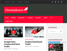Tablet Screenshot of cinemasauce.com